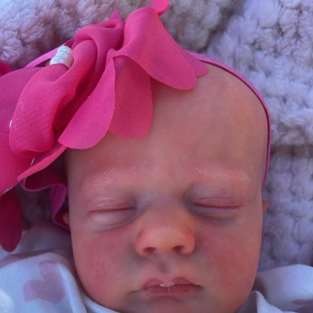 Pink Baby Headband with Flower